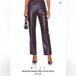 Recycled, leather 90s pinch waste AGOLDE size 28